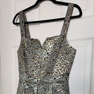 Stunning Gold Modcloth Fit and Flare Cocktail Dress